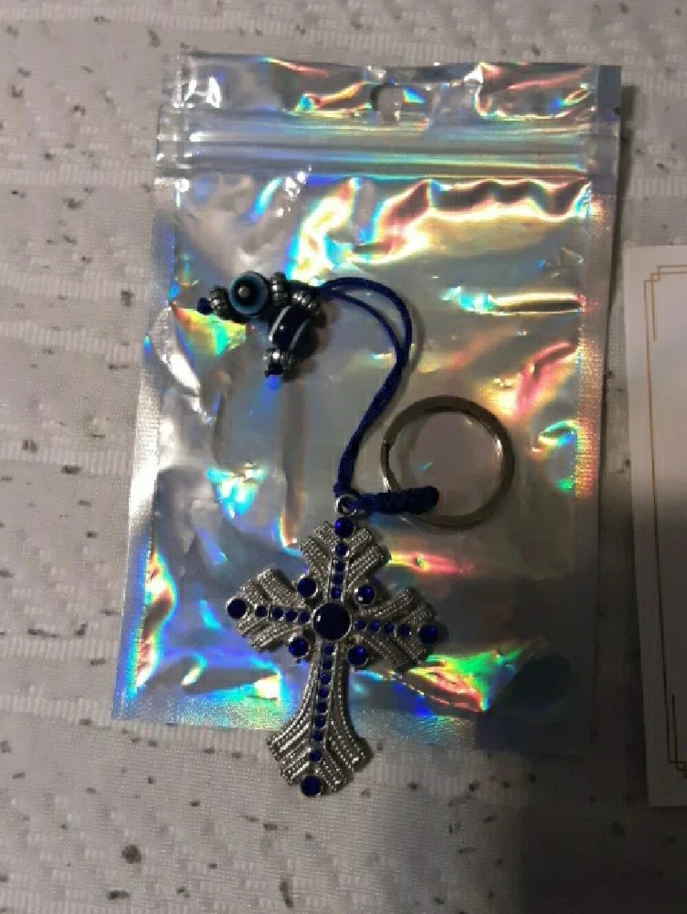 Evil Eye Protective Bracelet, Keychain  Or Purse Charm Set